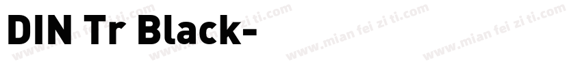 DIN Tr Black字体转换